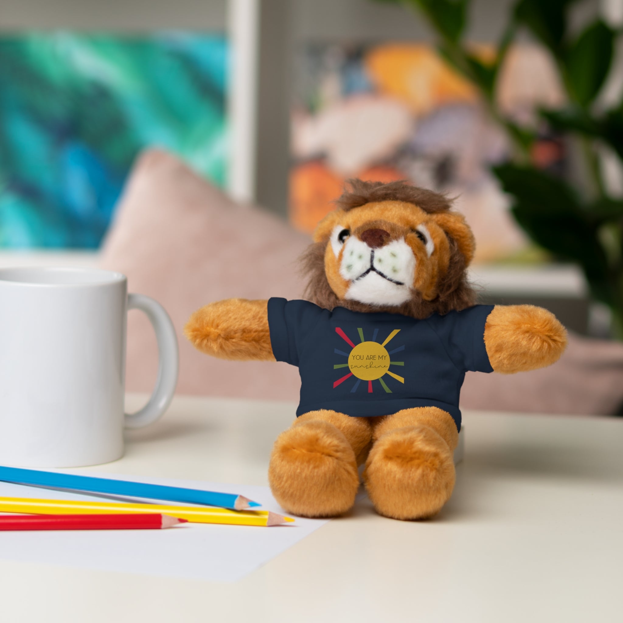 Lion - you are my sunshine - Stuffed Animals with Tee