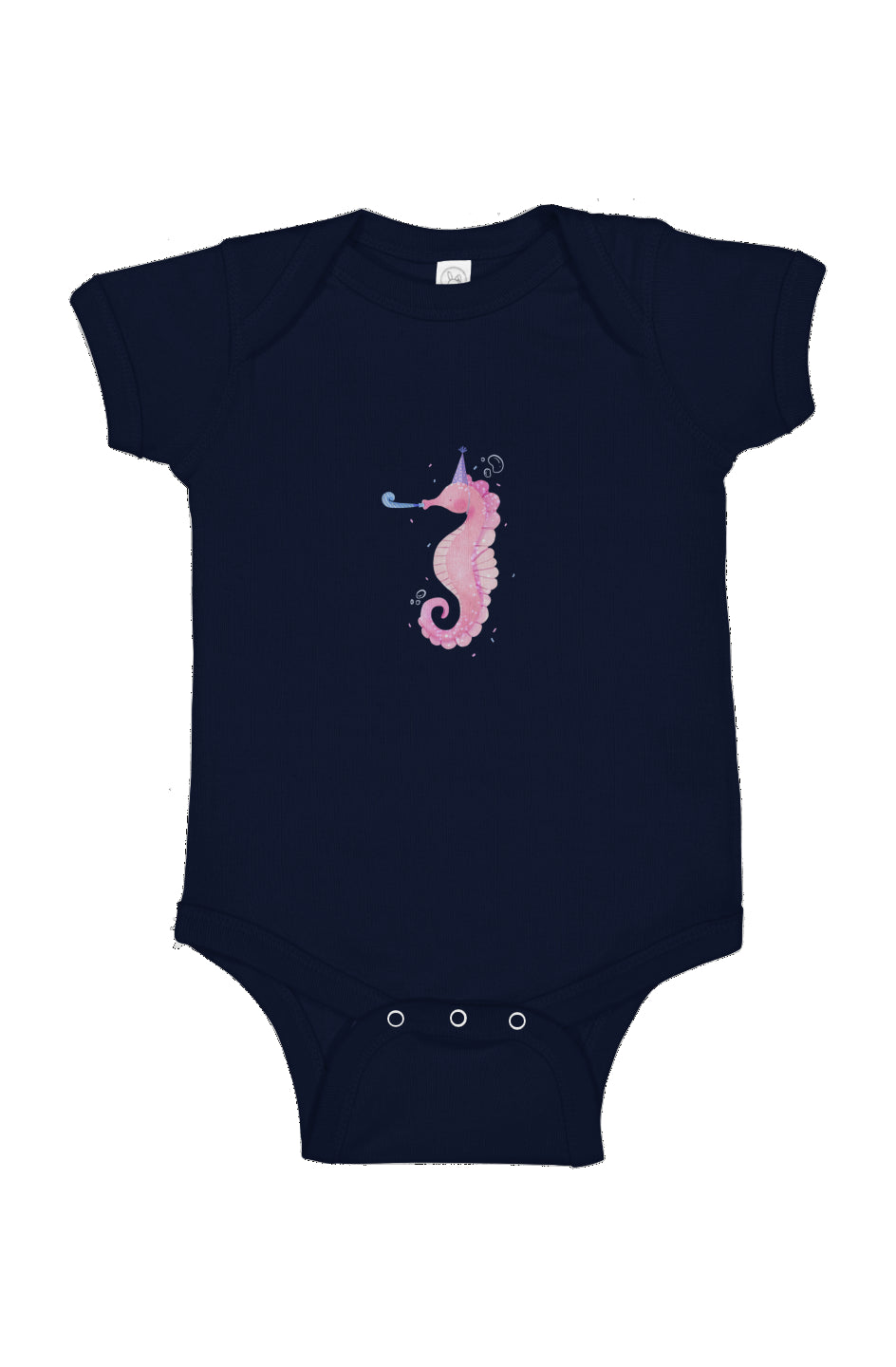 Mermaid Party Seahorse - Infant Fine Jersey Bodysuit