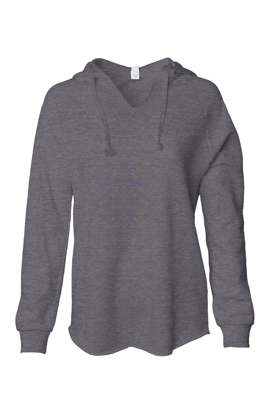 In Our Heart - But God - Womens Lightweight Wash Hooded Sweatshirt