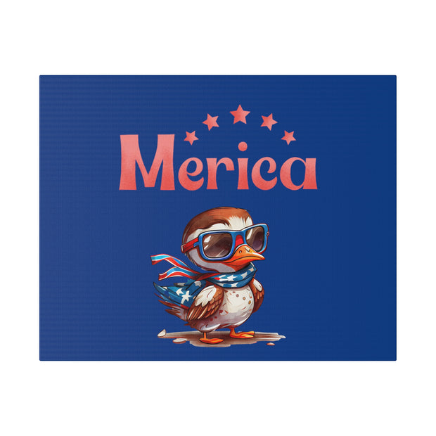 Red, White, And Blue - 4th of July - Merica Flyin Eagle Canvas, Stretched, 0.75"