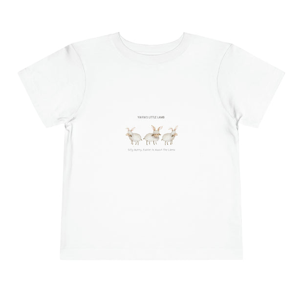 Yiayias little lamb - Easter - Toddler Short Sleeve Tee