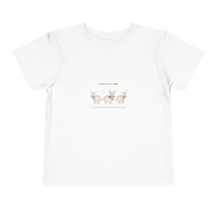 Yiayias little lamb - Easter - Toddler Short Sleeve Tee