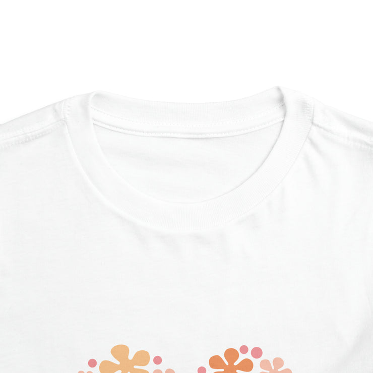 Mama's Girl Flower Valentines Toddler Short Sleeve Tee