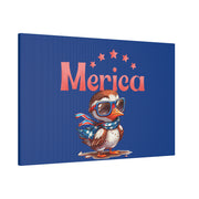 Red, White, And Blue - 4th of July - Merica Flyin Eagle Canvas, Stretched, 0.75"