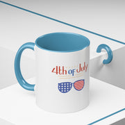 Red, White, And Blue - 4th of July - Sunnies -  Coffee Mug (11, 15oz)