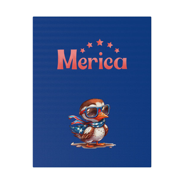 Red, White, And Blue - 4th of July - Merica Flyin Eagle Canvas, Stretched, 0.75"