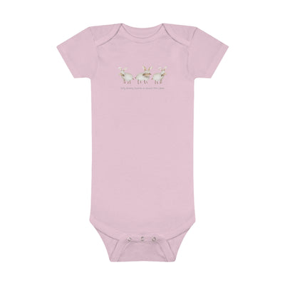 Silly Bunny, Easter is About the Lamb - Baby Short Sleeve Onesie®