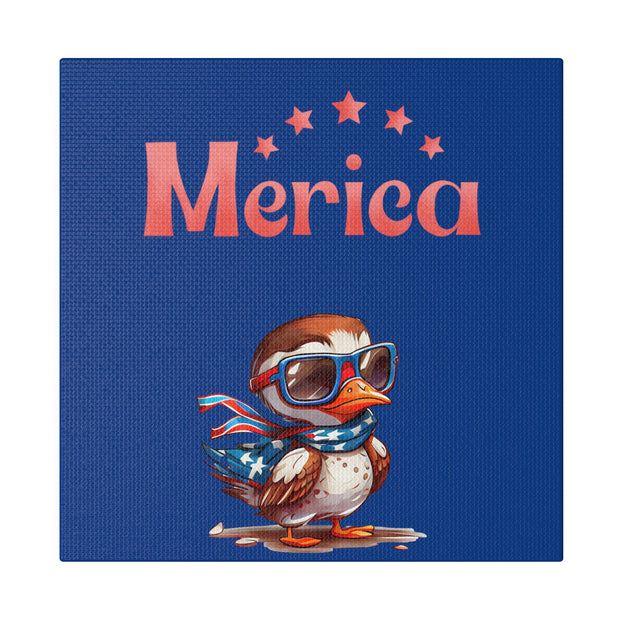 Red, White, And Blue - 4th of July - Merica Flyin Eagle Canvas, Stretched, 0.75"