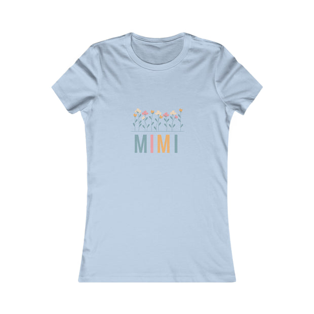 MIMI Flower Power Matching Mini, Auntie, Grandma, Nana Women's Favorite Tee