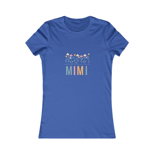 MIMI Flower Power Matching Mini, Auntie, Grandma, Nana Women's Favorite Tee