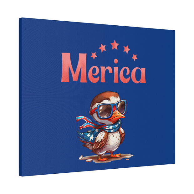 Red, White, And Blue - 4th of July - Merica Flyin Eagle Canvas, Stretched, 0.75"