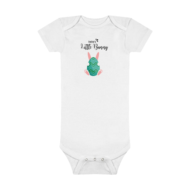 Papas little bunny Easter Baby Short Sleeve Onesie®