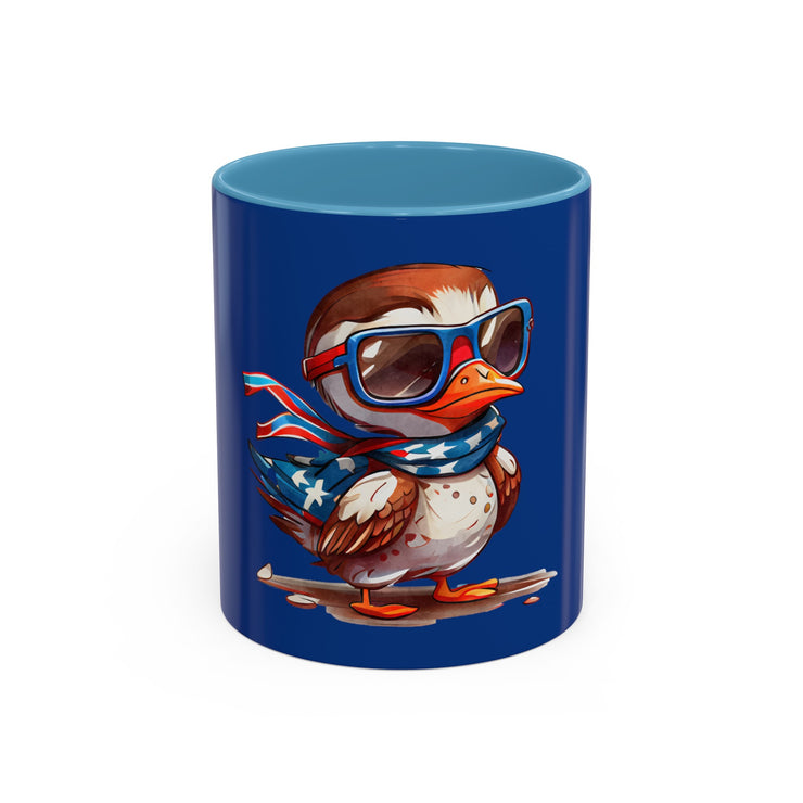 Red, White, And Blue - 4th of July - Flyin Eagle - Coffee Mug (11, 15oz)