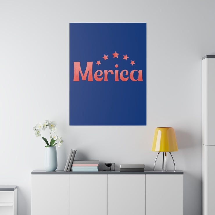 Red, White, And Blue - 4th of July - Merica - Matte Canvas, Stretched, 0.75"