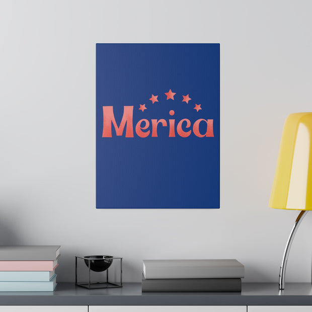 Red, White, And Blue - 4th of July - Merica - Matte Canvas, Stretched, 0.75"