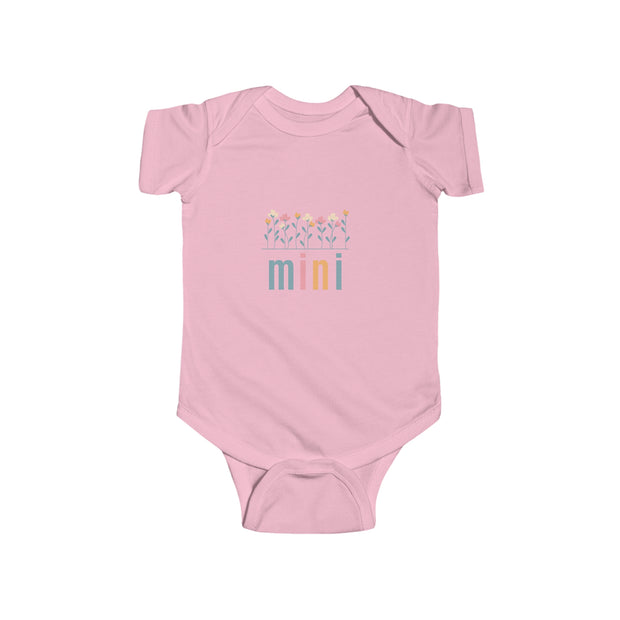 Flower Mini and ME Infant Fine Jersey Bodysuit