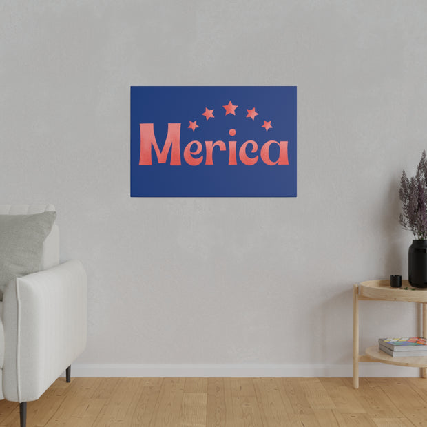 Red, White, And Blue - 4th of July - Merica - Matte Canvas, Stretched, 0.75"