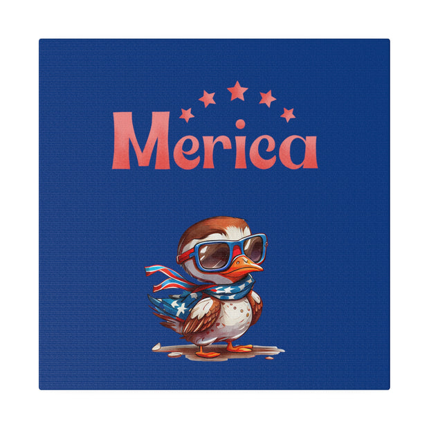 Red, White, And Blue - 4th of July - Merica Flyin Eagle Canvas, Stretched, 0.75"