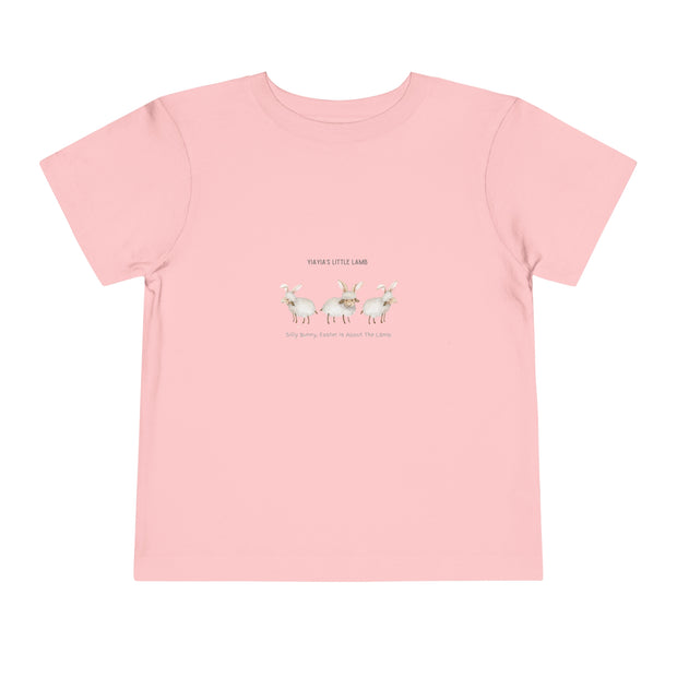 Yiayias little lamb - Easter - Toddler Short Sleeve Tee