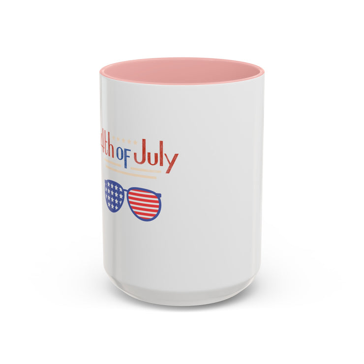 Red, White, And Blue - 4th of July - Sunnies -  Coffee Mug (11, 15oz)