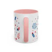 Red, White, And Blue - 4th of July - Merica Coffee Mug (11, 15oz)