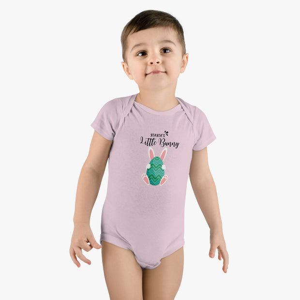 Yiayias little bunny Easter Baby Short Sleeve Onesie®