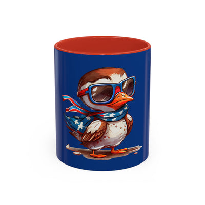 Red, White, And Blue - 4th of July - Flyin Eagle - Coffee Mug (11, 15oz)