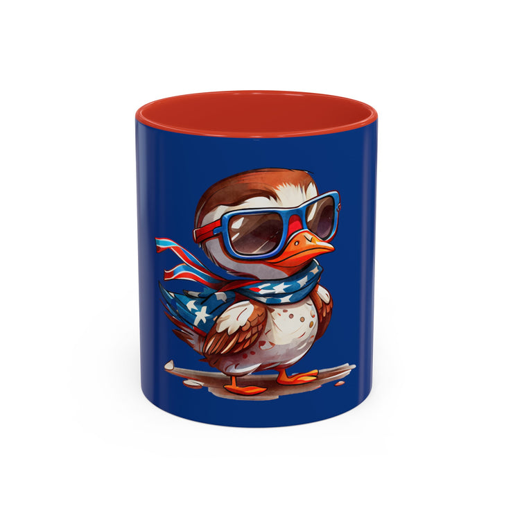 Red, White, And Blue - 4th of July - Flyin Eagle - Coffee Mug (11, 15oz)