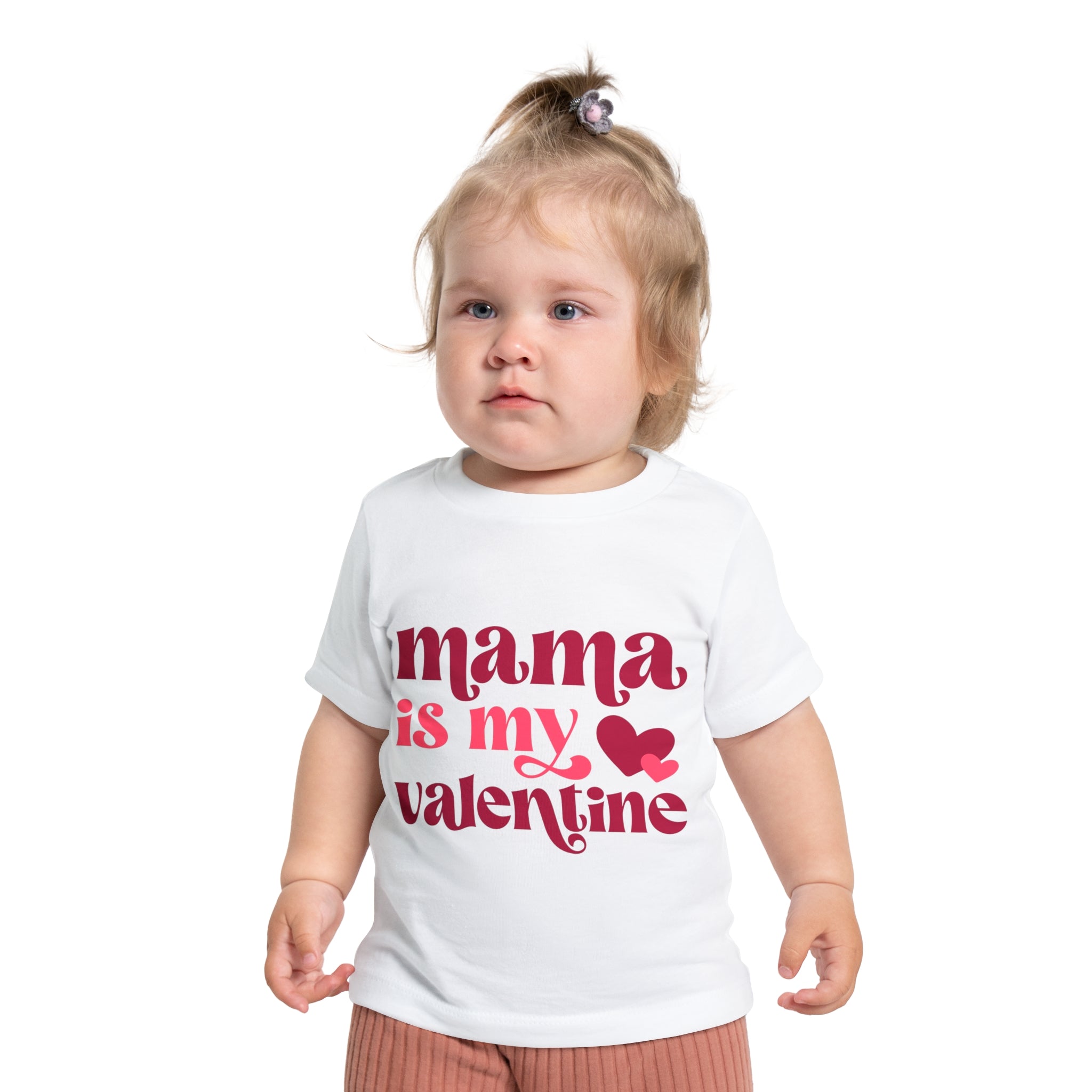 MAMA is MY VALENTINE Baby Short Sleeve T-Shirt