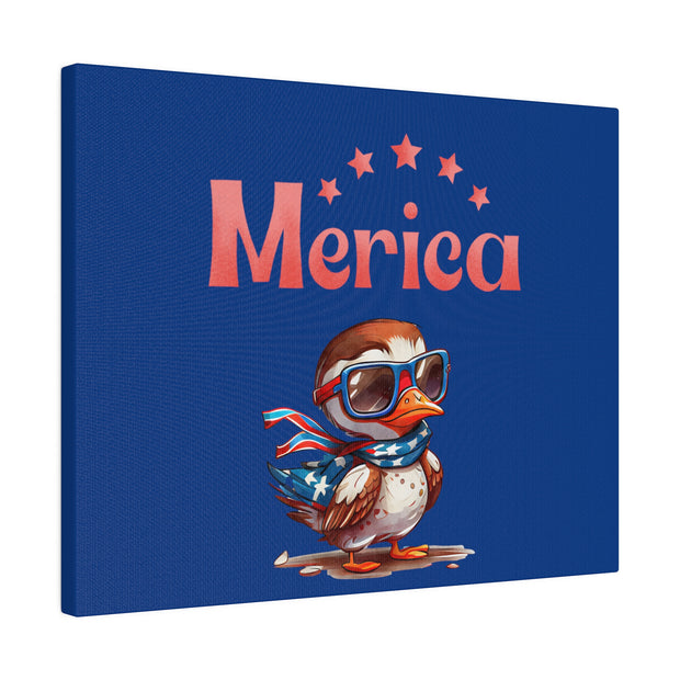 Red, White, And Blue - 4th of July - Merica Flyin Eagle Canvas, Stretched, 0.75"