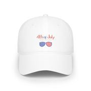 Red, White, And Blue - 4th of July - Sunnies - Low Profile Baseball Cap