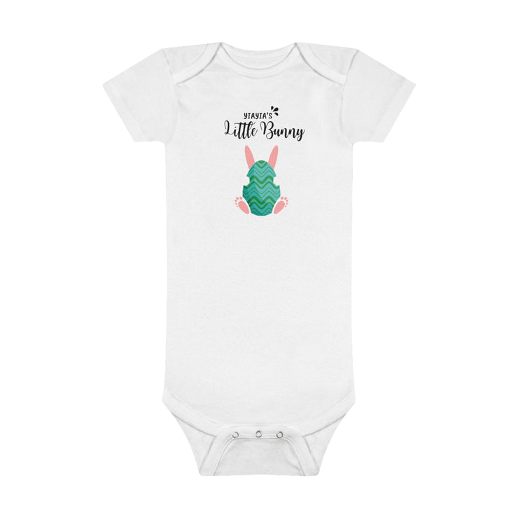 Yiayias little bunny Easter Baby Short Sleeve Onesie®