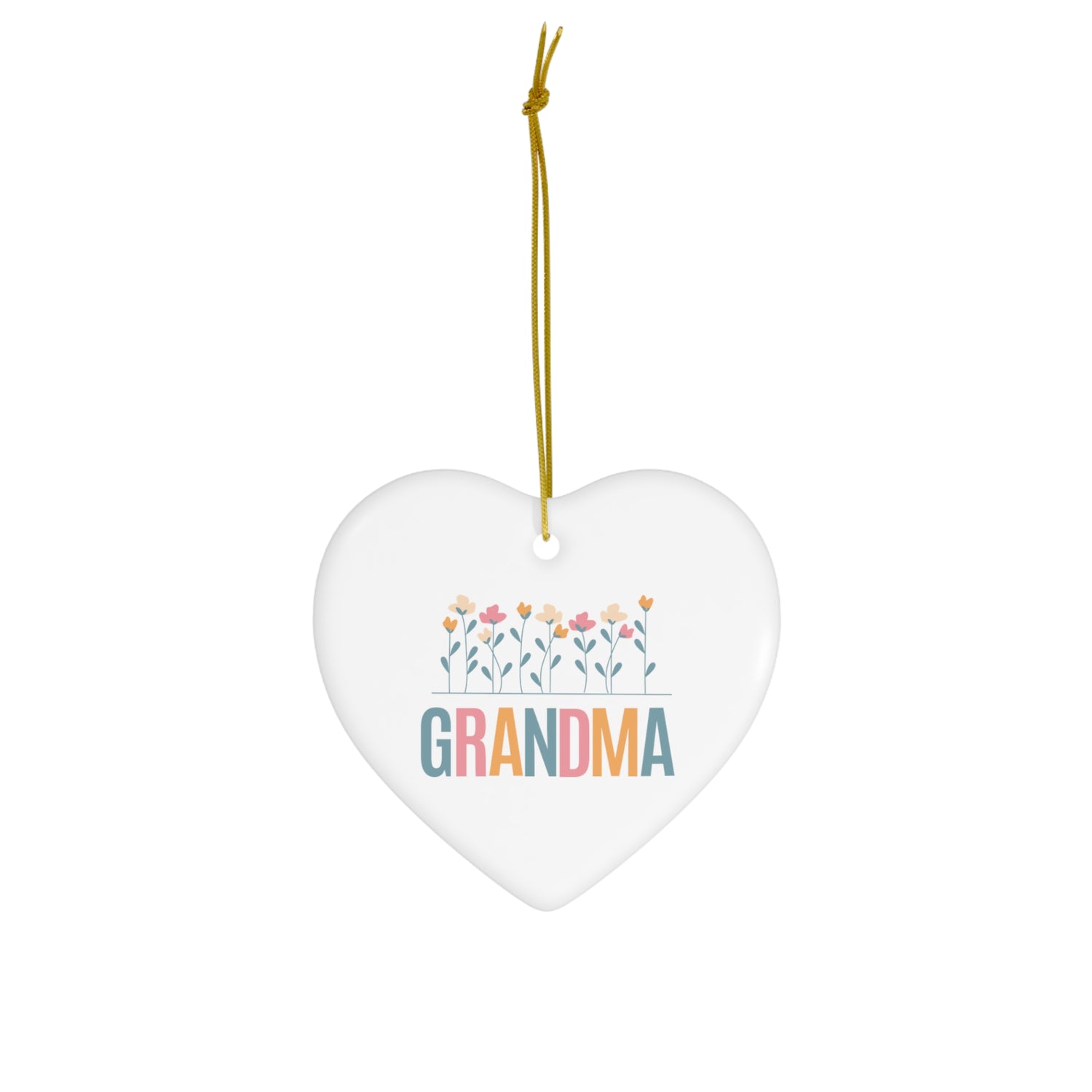 GRANDMA Ceramic Ornament, 4 Shapes