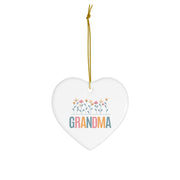 GRANDMA Ceramic Ornament, 4 Shapes