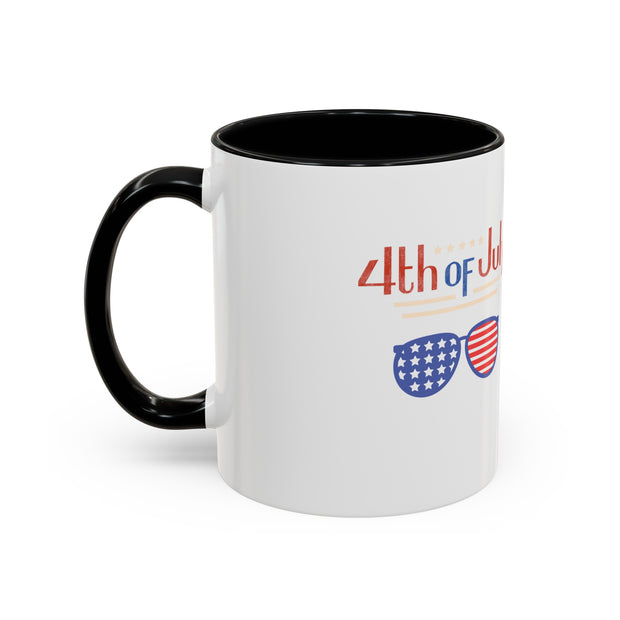 Red, White, And Blue - 4th of July - Sunnies -  Coffee Mug (11, 15oz)