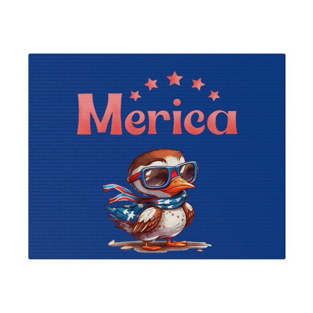 Red, White, And Blue - 4th of July - Merica Flyin Eagle Canvas, Stretched, 0.75"