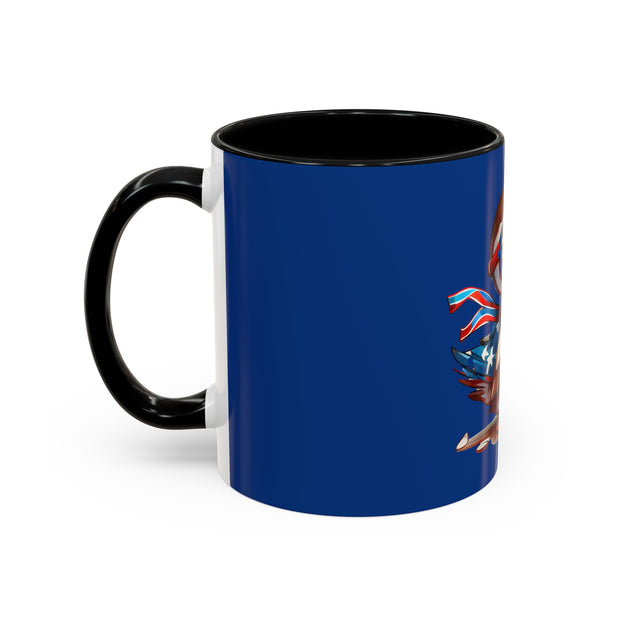 Red, White, And Blue - 4th of July - Flyin Eagle - Coffee Mug (11, 15oz)