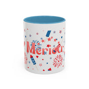 Red, White, And Blue - 4th of July - Merica Coffee Mug (11, 15oz)