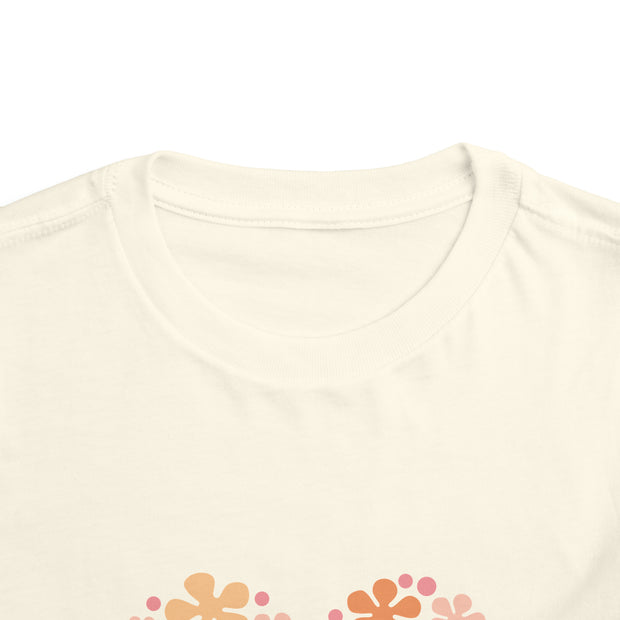 Mama's Girl Flower Valentines Toddler Short Sleeve Tee