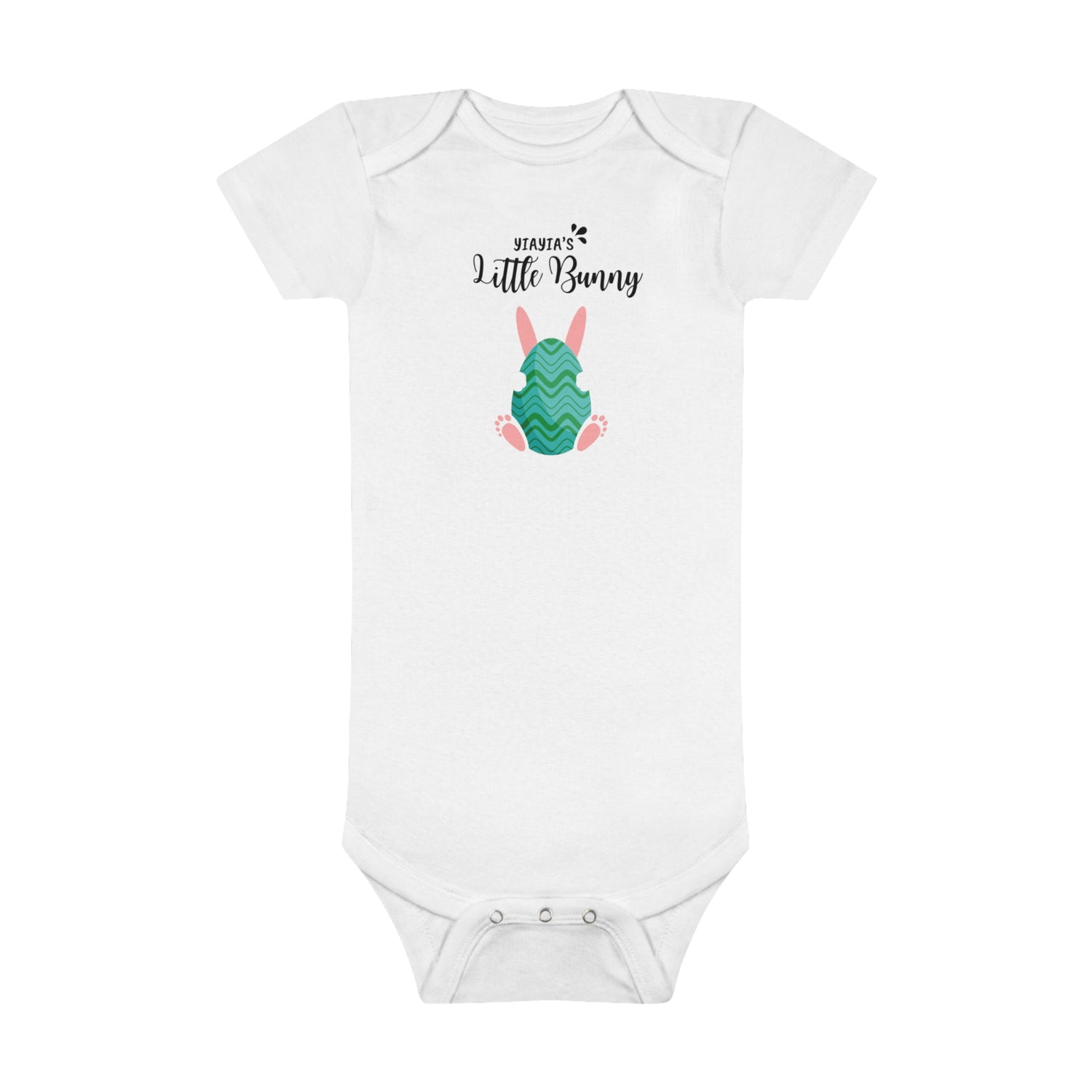 Yiayias little bunny Easter Baby Short Sleeve Onesie®