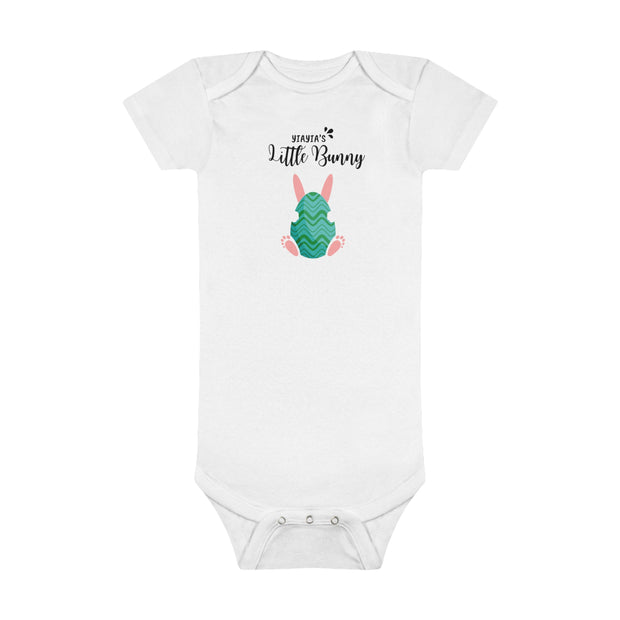 Yiayias little bunny Easter Baby Short Sleeve Onesie®