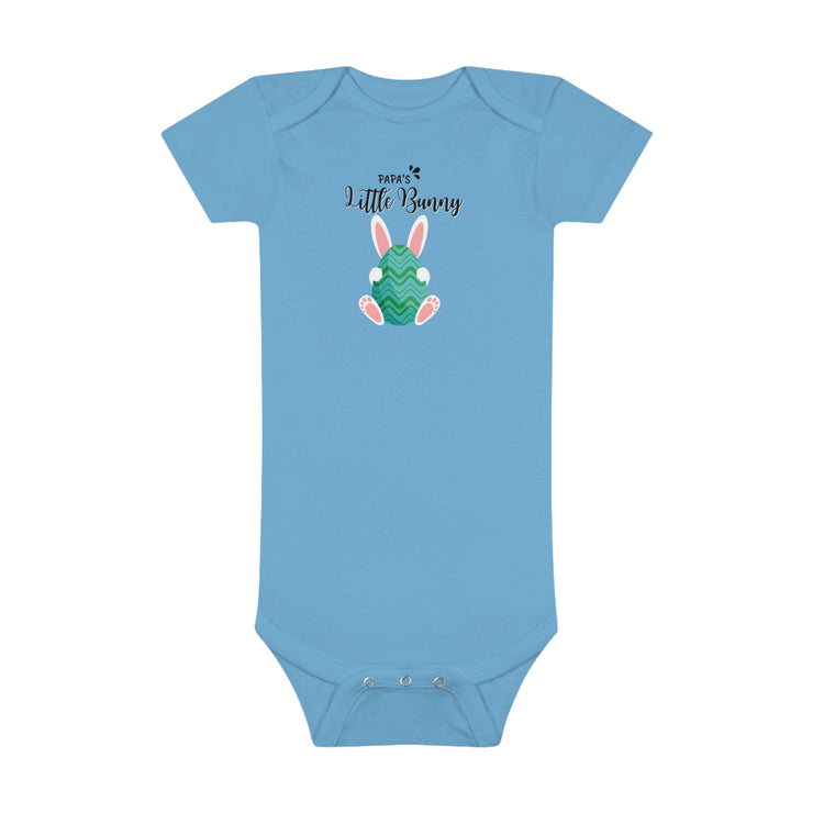 Papas little bunny Easter Baby Short Sleeve Onesie®