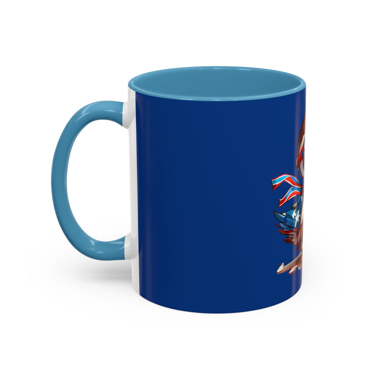 Red, White, And Blue - 4th of July - Flyin Eagle - Coffee Mug (11, 15oz)