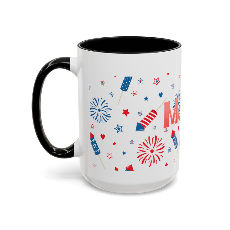 Red, White, And Blue - 4th of July - Merica Coffee Mug (11, 15oz)