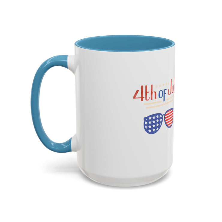 Red, White, And Blue - 4th of July - Sunnies -  Coffee Mug (11, 15oz)