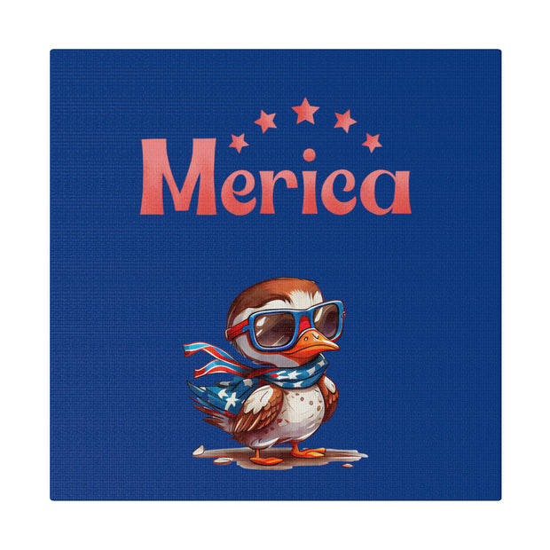 Red, White, And Blue - 4th of July - Merica Flyin Eagle Canvas, Stretched, 0.75"