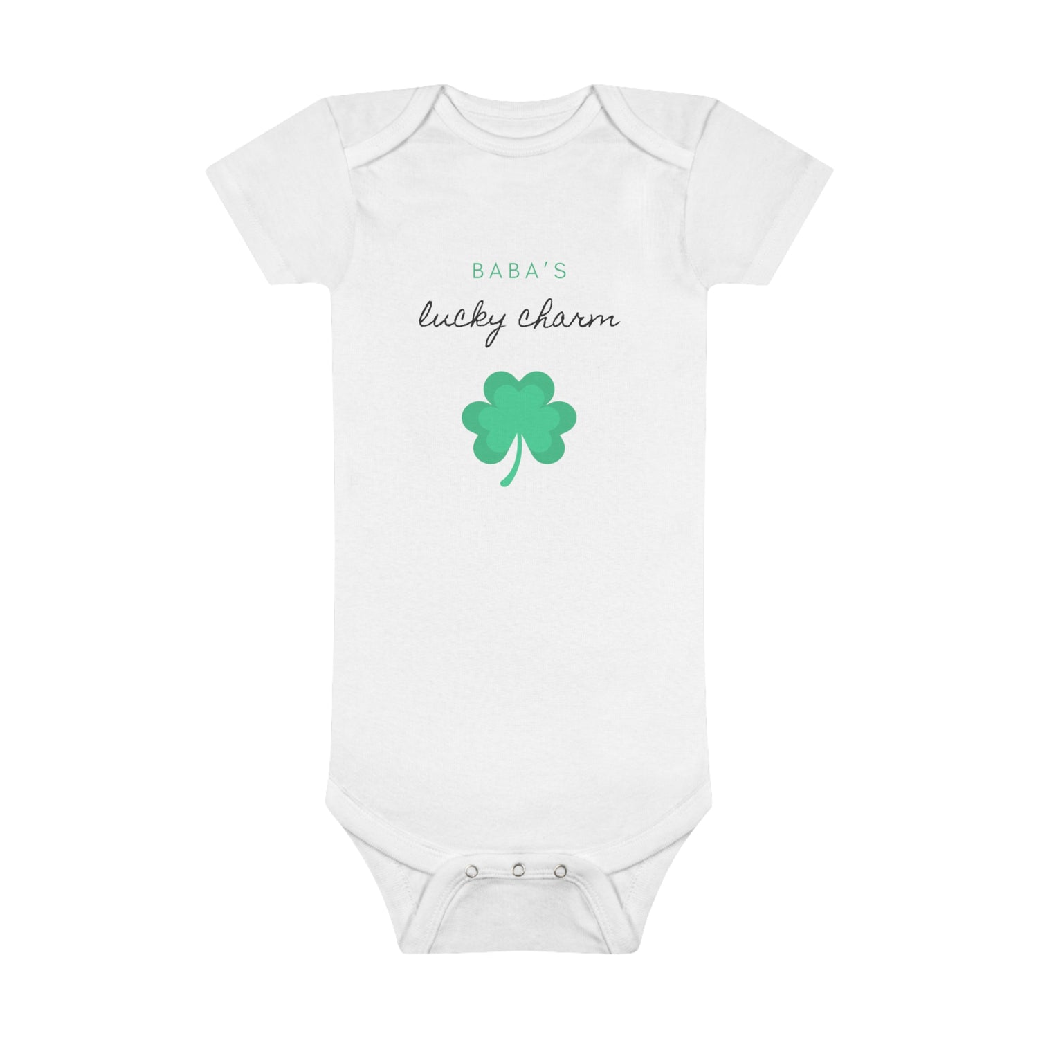 BABA’S Lucky Charm Onesie® Organic Baby Bodysuit