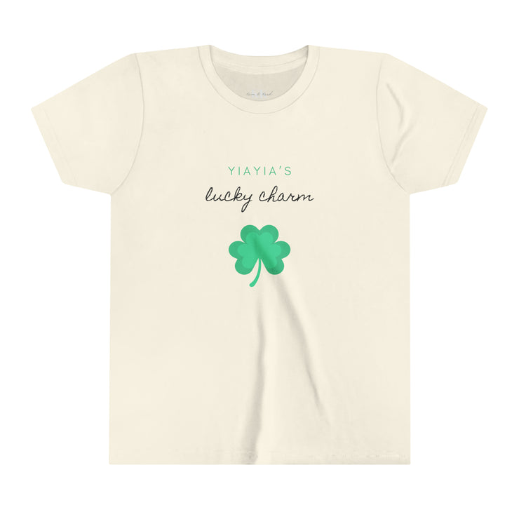 Yiayias Lucky Charm Youth Short Sleeve T-shirt