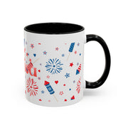 Red, White, And Blue - 4th of July - Merica Coffee Mug (11, 15oz)