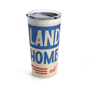 Red, White, And Blue - 4th of July -Land of the Free Home of the Brave - tumbler  20oz